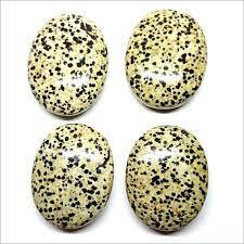 Pierre de méditation ovale en jaspe dalmatien naturel, polie, pour la guérison, la méditation, le Reiki et les chakras, vente en gros, agate de Rais - Product Image 4