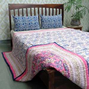 Nuevas tendencias, puntos de venta de fábrica, mantas pesadas, bloque de mano tradicional indio, estampado de algodón suave, gasa Dohar, tamaño Queen a la venta - Product Image 6