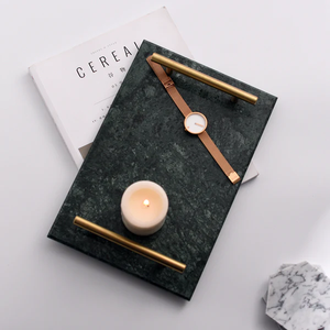 Premium Marble Storage <b>Tray</b> For Jewelry Organizer Marble <b>Trays</b> Bathroom & <b>Kitchen</b> Natural Stone Decorative <b>Tray</b> - Product Image 5