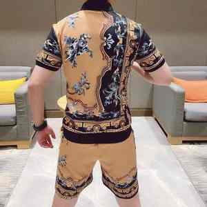 Conjunto Deportivo de Verano para Hombre, Nuevo, Moderno, Transpirable, 100% Algodón, Camiseta y Pantalones Cortos de Punto Casuales para Gimnasio - Product Image 5