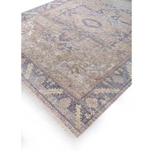 พรมขนสัตว์ถักมือสีเบจและสีน้ำตาล วิสคาญ่า รุ่น EA-3109 ลายเหรียญอัฟกัน ขนาด 9x12 ฟุต พรมปูพื้นห้องนั่งเล่นใหม่สำหรับตกแต่งบ้าน - Product Image 2