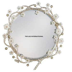 Greatest Quality <b>Silver</b> Plated Metal Luxury Living Room Wall <b>Mirror</b> Standard Most Selling Handmade Fancy Wall <b>Mirror</b> for Supply - Product Image 1