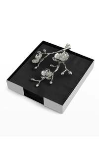 Servilletero de cóctel floral Bandeja de servilleta decorativa con temática de flores para fiestas Eventos o entretenimiento en el hogar - Product Image 2