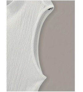 Débardeurs de sport blancs pour hommes à col en V, respirants, pour la gym, l'entraînement et les exercices - Product Image 6