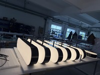 Enseigne lumineuse extérieure personnalisée de haute qualité pour la publicité en magasin, boîte à lumière en acrylique, enseigne LED la plus récente