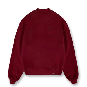 Sudadera clásica de cuello redondo de lana para hombres y mujeres, manga larga para capas, descanso, estilo callejero informal, estampado en relieve - Product Image 1