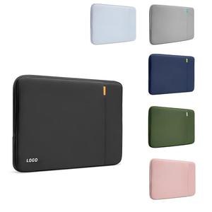 Custom Grey Minimalist <strong>Laptop</strong> Sleeve 14 Inch Slim Computer Cover <strong>Protective</strong> <strong>Laptop</strong> <strong>Case</strong> With Accessory Pocket for Business - Product Image 1