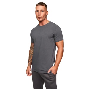 Camiseta de cuello redondo para hombre, ajuste regular, cómoda, ligera, de manga corta, de punto, teñida, para atuendo informal diario - Product Image 1