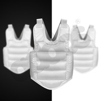Protège-poitrine de karaté, protège-poitrine de karaté blanc pour hommes et femmes Nouvelle arrivée Protecteur de corps pour Taekwondo Protège-poitrine Kickboxing