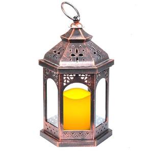 2024 producto de la mejor calidad oro Metal dolor trabajo portavelas linterna Festival hogar jardín balcón interior y boda decorar - Product Image 4