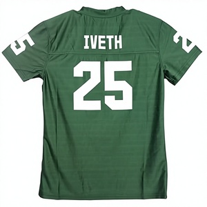 Maillot de football américain personnalisé grande taille court imprimé respirant pour l'hiver, en maille de polyester 100 % recyclable, inspiré de Bobby Boucher - Product Image 1