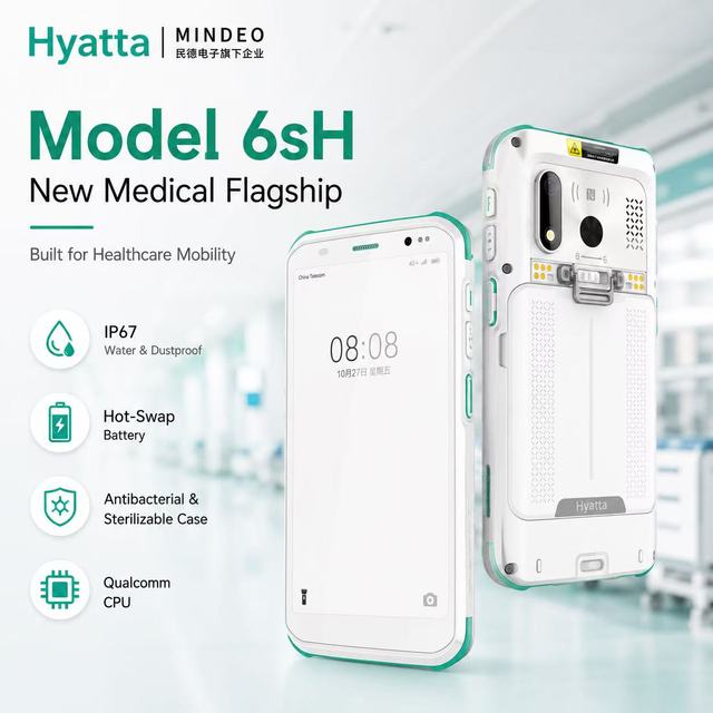 Healthcare Medical PDA IP67 6+64, Model6sH Handheld Computer, Industrial Handheld PDA, Data Collector, Portable Data Terminal