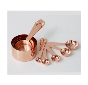 Taza medidora de cobre Venta caliente Taza medidora Diseño martillado 4 piezas con la mejor calidad Precio más bajo - Product Image 6