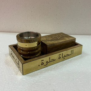 Premium Quality Traditional Oud Bakhoor <b>Burner</b> Bamboo Wood Religious for Majlis Meditation Gifting Handmade India Customized - Product Image 1