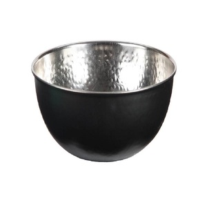 Cuenco para velas de té negro y cobre interior, material de cobre, cuencos de iluminación únicos y elegantes - Product Image 2