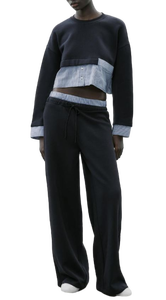 High Demand <b>Womens</b> Boxer <b>Waist</b> Black <b>Trouser</b> Ideal for Yoga and Workout Sessions Comfortable Fit Available at Affordable Price - Product Image 2