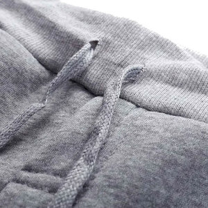 Venta al por mayor de los hombres de invierno cálido pantalones de chándal pantalón de lana de talla grande largo grueso Jogger pantalones de moda Casual Color sólido - Product Image 5