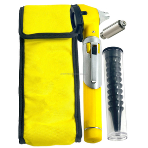 Otoscopio Eléctrico de Fibra Óptica de Bolsillo, Mini Juego de Otoscopio Amarillo Compacto, Herramienta de Examen de Oído y Ojo para Estudiantes de Medicina, Enfermeras y Hospitales - Product Image 3