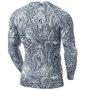 Best Selling Custom Made Private Label Rash Guard New Design Long Nylon Material for MMA and <b>Swimming</b> Low MOQ - Product Image 2