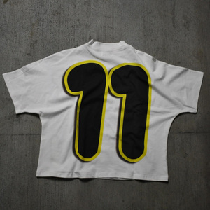 เสื้อยืดครอปของผู้ชายแบบสั่งทำเสื้อยืดผ้าฝ้าย100% 300Gsm สตรีทแวร์ผ้าฝ้าย100% สั้นพิมพ์ลายสกรีน - Product Image 2