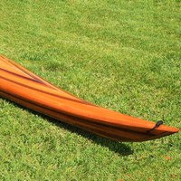 Kayak OMH Lawrence Racing Night Heron 20' (plus de 4m) à coque en cèdre fait main, 1 personne, en fibre de verre et époxy, pour la pêche en lacs et rivières