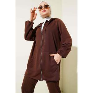 Kangaroo Pocket Zippered 2 Piezas Set Marrón - Product Image 4