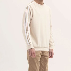 เสื้อสเวตเชิ้ตผู้ชายสุดเทรนดี้ สำหรับใส่ลำลองทุกวัน สวมใส่สบาย ทรงหลวม แขนยาว ปลายแขนและคอเสื้อแบบริบ - Product Image 3
