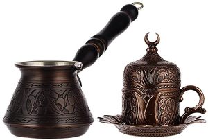 Vintage Look <b>Turkish</b> <b>Coffee</b> <b>Pot</b> Elegant for Restaurant Table Top Outdoor Serving Use Arabic Gulf Style <b>Coffee</b> Tea <b>Pot</b> - Product Image 3