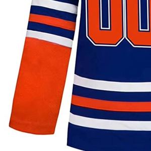 Ropa deportiva Jersey de hockey de color personalizado con número 100% Poliéster Transpirable Camiseta de hockey sobre hielo impresa personalizada - Product Image 6