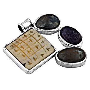 Conjunto de Joyería Fina para Mujer, Colgante de Piedras Preciosas de Plata con Diamantes, Chapado en Oro y Oro Rosa para Fiestas y Bodas - Product Image 3