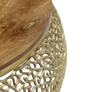 Table basse en bois brut, finition naturelle, table centrale moderne pour salon, salle de séjour, chambre à coucher, bureau ou coin café, en provenance d'Inde - Product Image 3