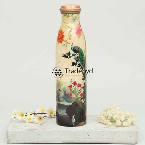 Healthy hydration lifestyle bottle Tradebyd elegant handcrafted design copper bottle perfect for office and gym - Product Image 2