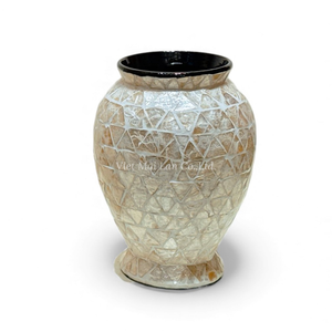 Elegante Juego de Jarrones Hechos a Mano con Incrustaciones de Madreperla y Conchas, Diseño a Juego, Regalo Decorativo de Vietnam - Product Image 4