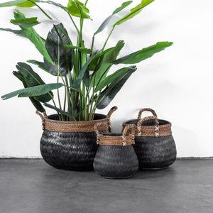 Paniers de rangement en bambou noir tissé de taille personnalisée pour le stockage à domicile de l'usine du Vietnam - Product Image 6