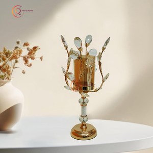 Bougeoir de foudre de décoration de table de haute qualité Ensemble de 2 pots de bougie à motif au look unique à vendre - Product Image 6