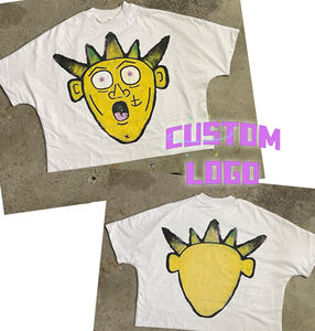 T-shirt personnalisé de haute qualité sans couture Boxy Fit de grande taille, T-shirt Hip Hop court à épaules tombantes, Tshits sans couture à l'avant pour hommes - Product Image 6