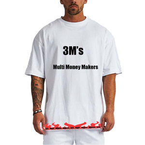 100% Cotton Men's Pastel Oversize T-<b>Shirt</b> Embroidered Streetwear Heavyweight Custom T-<b>Shirt</b> With Printed Pattern - Product Image 1