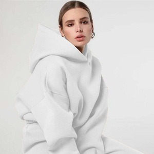 ชุดวอร์มผ้าฝ้าย2ชิ้นสำหรับผู้หญิงชุดวอร์ม2ชิ้นสำหรับฤดูใบไม้ร่วงและฤดูหนาว - Product Image 4