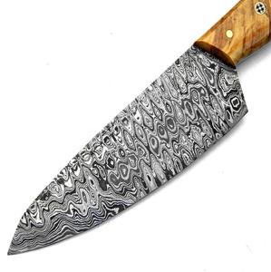 ชุดมีดทำครัวเหล็กคาร์บอน2025ใหม่โมเดลวัสดุ3Cr13มีดดามัสกัส - Product Image 2