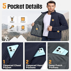 Nouveau design de veste Softshell Offre Spéciale en gros Veste Softshell imperméable Veste d'extérieur - Product Image 3