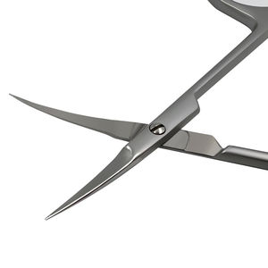 Ciseaux à cuticules professionnels personnalisés de qualité supérieure, couleur personnalisée, en acier inoxydable, lame incurvée et aiguisée, légers et durables - Product Image 5