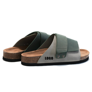 Design personalizzato il tuo sandalo esterno pantofole da uomo estate <span class=keywords><strong>suola</strong></span> in <span class=keywords><strong>sughero</strong></span> in pelle tinta unita <span class=keywords><strong>sandali</strong></span> <span class=keywords><strong>con</strong></span> punta aperta - Product Image 2