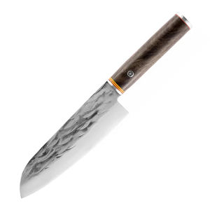 Ensemble de couteaux de cuisine 5 pièces de haute qualité avec rivets : Santoku, Chef, Hachoir, Couteau à steak, Couteau tranchant - Product Image 3