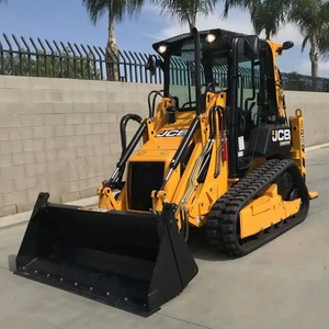 Retroexcavadora JCB diésel tipo oruga amarilla montada sobre orugas con cucharón, 75KW de alta potencia de excavación - Product Image 4