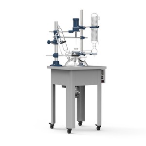 Laboratorio de mezcla química de alto vacío de 10L/20L, agitador grande de una sola capa, reactor de vidrio de calentamiento para la industria química - Product Image 2