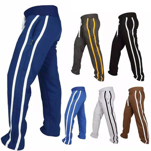 Pantalones de entrenamiento ajustados para hombre, ropa de gimnasio de poliéster y algodón de alta calidad, informal, logotipo personalizado, bolsillos con cremallera impresos - Product Image 2