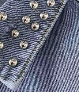 แจ็คเก็ตยีนส์ผู้หญิงคุณภาพสูง แฟชั่นล่าสุด ดีไซน์เรียบง่าย สไตล์ลำลอง แขนยาว - Product Image 2