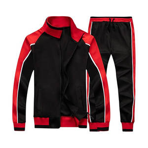 Ensemble de sports d'hiver décontractés pour hommes Vêtements de sport imprimés Survêtement chaud à fermeture éclair pour l'entraînement, le fitness et le confort au quotidien - Product Image 6