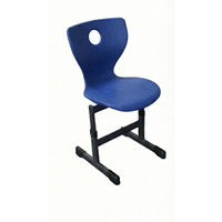 Chaise d'étudiant ARSU moderne 2026 à hauteur réglable, avec piètement en T monobloc et revêtement poudré, pour appartement, maison, bureau, hôpital, école