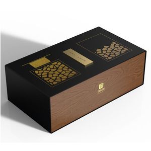 Ensemble cadeau de brûleur d'encens religieux Mubkhar personnalisé avec boîte en bois et métal, design moyen-oriental pour la décoration intérieure 2025 - Product Image 1